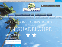 Tablet Screenshot of domaine-saint-francois.com